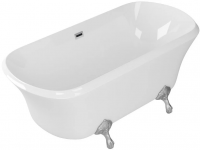 Ванна акриловая Grossman 172 x 80 см, отдельностоящая, белая, GR-1001