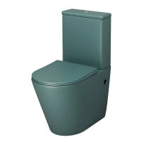 Унитаз-компакт Grossman Color GR-4480OLMS, безободковый, с крышкой-сиденьем микролифт, зеленый матовый