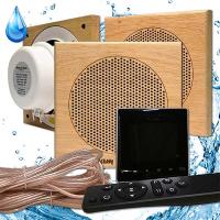 Комплект влагостойкой акустики SW 3 Black Standart Sauna (квадратная)