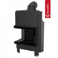 Топка Kratki PRO MBZ/L/BS/SG угловое гнутое стекло слева