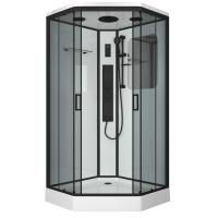 Душ.каб. NG-6901-01GD BLACK (900х900х2200) низкий поддон(16см) стекло ТОНИРОВАННОЕ, 4 места