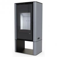 Печь камин DEFRO HOME SOLUM LOG 9кВт серая сталь