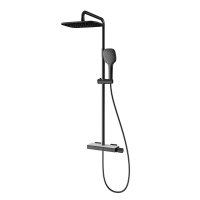 Смеситель B&W UK5010В душевая стойка, Matt Black