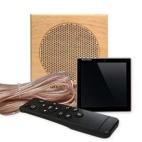 Комплект влагостойкой акустики SW 1 Black Sauna Sensor (квадратная)
