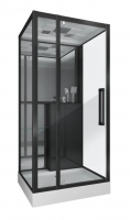 Душевая кабина Grossman 100 x 90 см, прямоугольная, черный, GR266