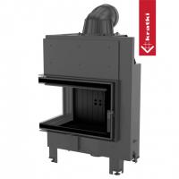 Топка Kratki PRO MBM/L/BS/SG угловое гнутое стекло слева