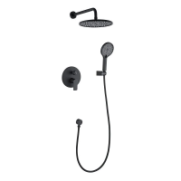 Смеситель B&W UK8311B душевой встраиваемый комплект, Matt Black