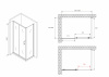 Душевой уголок ABBER Schwarzer Diamant AG30100B5-S90B5