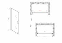 Душевая дверь ABBER Sonnenstrand AG04090M