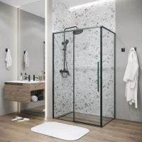 Душевая стенка Grossman Galaxy, 200.K33.01.70.21.00, 70 см, стекло прозрачное, профиль черный матовый