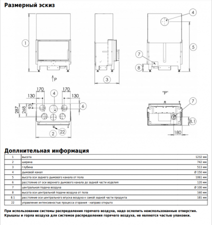 Каминная топка Pegas