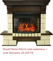 Портал Royal Flame Pierre Luxe шампань под очаг Dioramic 25 FX
