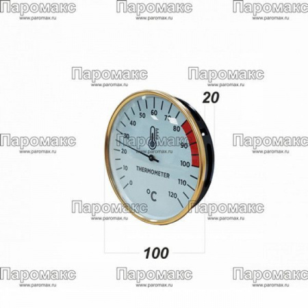 Термометр для сауны10*2 (металлический корпус) В23019