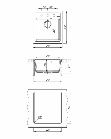Кухонная мойка ABBER Quarz AQ2901W белый