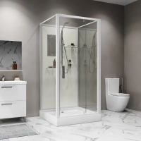 Душевая кабина Niagara Standart ST100/15Q/BK низкий поддон, без крыши