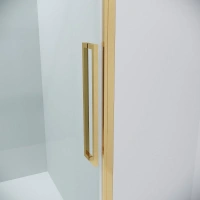 Душевая стенка Grossman Cosmo, 200.K33.02.70.32.00, 70 см, стекло прозрачное, профиль золото сатин