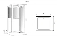 Душевая кабина Grossman GR-122 100 x 80 см