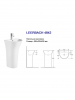 WW LEERBACH 4842 GL-WT Раковина напольная. 480х420х835 мм