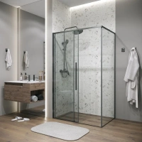 Душевая стенка Grossman Galaxy, 200.K33.01.70.42.00, 70 см, стекло прозрачное, профиль графит сатин
