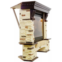 Портал Royal Flame Pierre Luxe угл. сланец