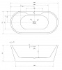 Акриловая ванна ABBER AB9299-1.5 белая