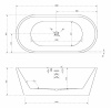 Акриловая ванна ABBER AB9203-1.6 белая