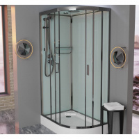 Душевая кабина Frank F418L М Brilliant 100x80 матовое стекло, 20086