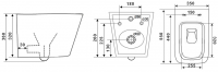 Унитаз подвесной TIMO SOLI TK-303MB (550*350*360), шт