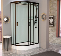 Душевая кабина Frank F418R Black 100х80 см правосторонняя, 914814