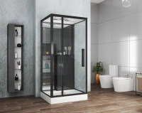 Душевая кабина Grossman 100 x 90 см, прямоугольная, черный, GR266