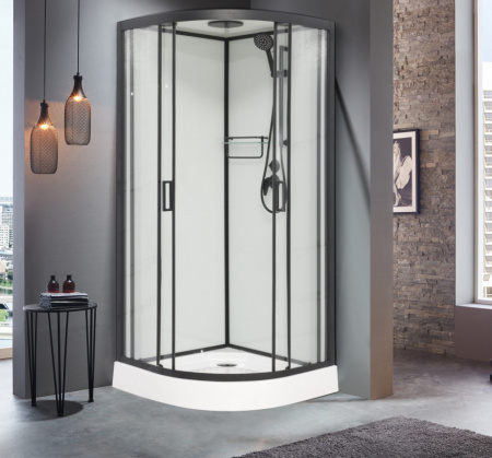 Душевая кабина Frank F420 Black 120х120 см, 420240