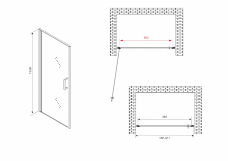 Душевая дверь ABBER Sonnenstrand AG04060