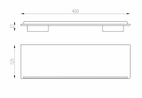 Полка ABBER Funktion AA1162 хром