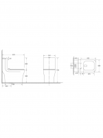 WW GLANBACH 001 GL-WT Унитаз моноблок