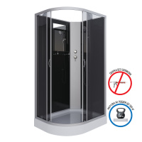 Душ.каб. NG-3512-14RBK (1200х800х2000) низкий поддон(13см) стекло ТОНИРОВАННОЕ 3 места