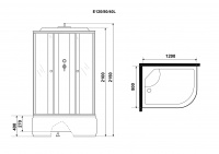 Душевая кабина Niagara Eco E120/80/40L/TN