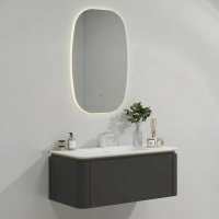 Мебель B&W U935.1000 основной шкаф P02,Unihopper,Corian раковина-столешница/LED light (1000x520x400)