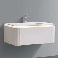 Мебель B&W U925.1000 основной шкаф, Unihopper, Corian раковина-столешница / LED light (1000x520x400)