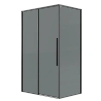 Душевая стенка Grossman Galaxy, 200.K33.01.70.42.10, 70 см, стекло тонированное, профиль графит сатин