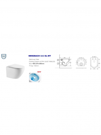 WW MERZBACH 043 GL-WT Унитаз подвесной