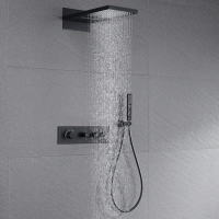 Смеситель B&W UK8330B душевой встраиваемый комплект, Matt Black