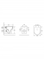 WW ERLENBACH 004 GL-WT Унитаз подвесной